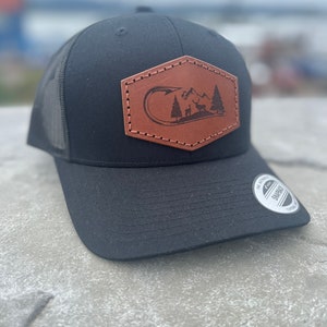 Fishing Leather Patch Hat