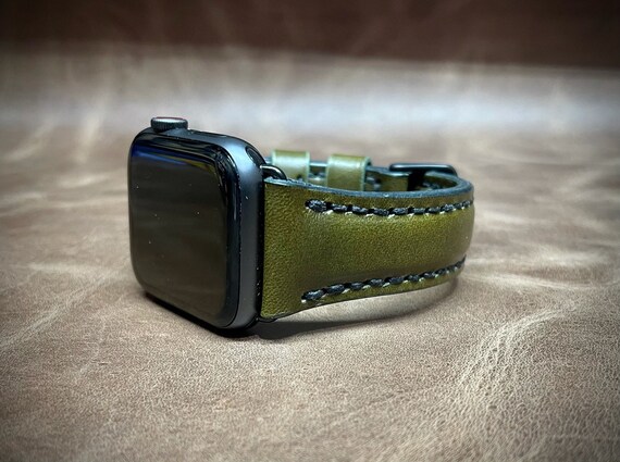 Leather Apple Watch Band 38mm 40mm 42mm 44mm Handcrafted Quality