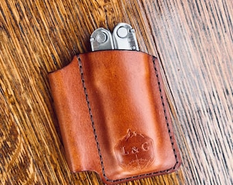 Handcrafted Leatherman Holder w/ pen slot