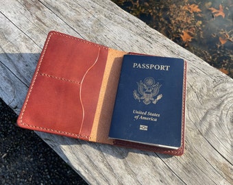 Handcrafted Leather Passport Wallet