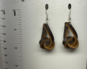 Handmade Genuine Leather Earrings