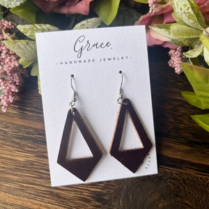 Premium Italian Leather Fringe Earrings Handcrafted