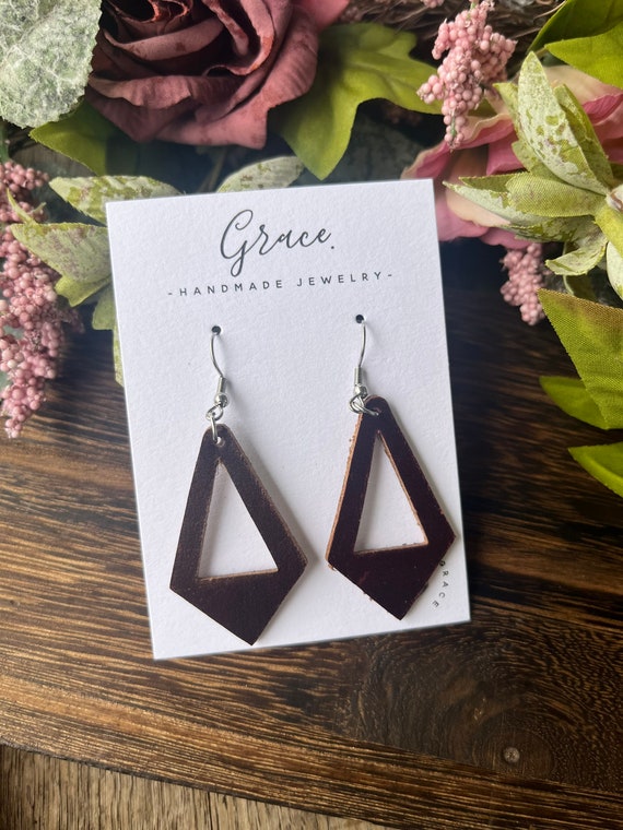 Leather Fringe Earrings