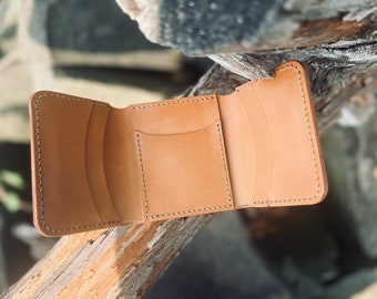 Handcrafted Leather Tri-Fold Wallet