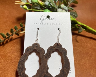 Handmade Genuine Leather Earrings