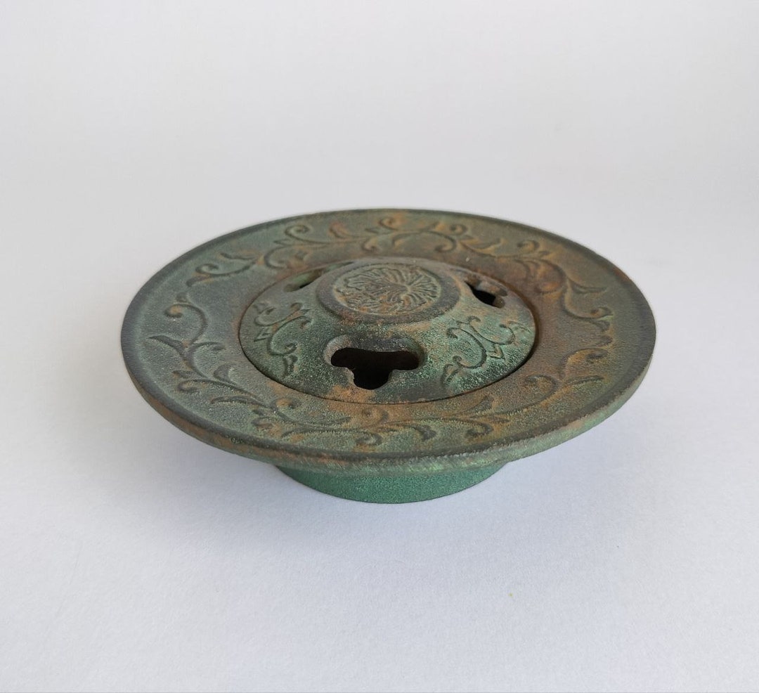 Vintage Japanese Incense Burner Makers Mark Cast Iron Etsy New Zealand