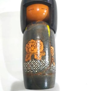 Vintage Kokeshi (houten pop) handgemaakt in Japan, Japanse kunst