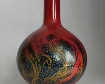 Royal Doulton Flambé Veined Vase