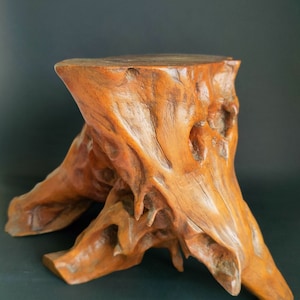 Bonsai Tree Wooden Burl Display Stand, Lovely Japanese item