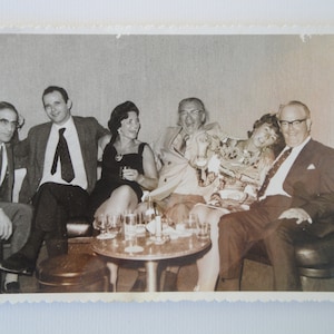 Large Original Vintage Photograph . António and your Fun Friends . Party . ca.1960s