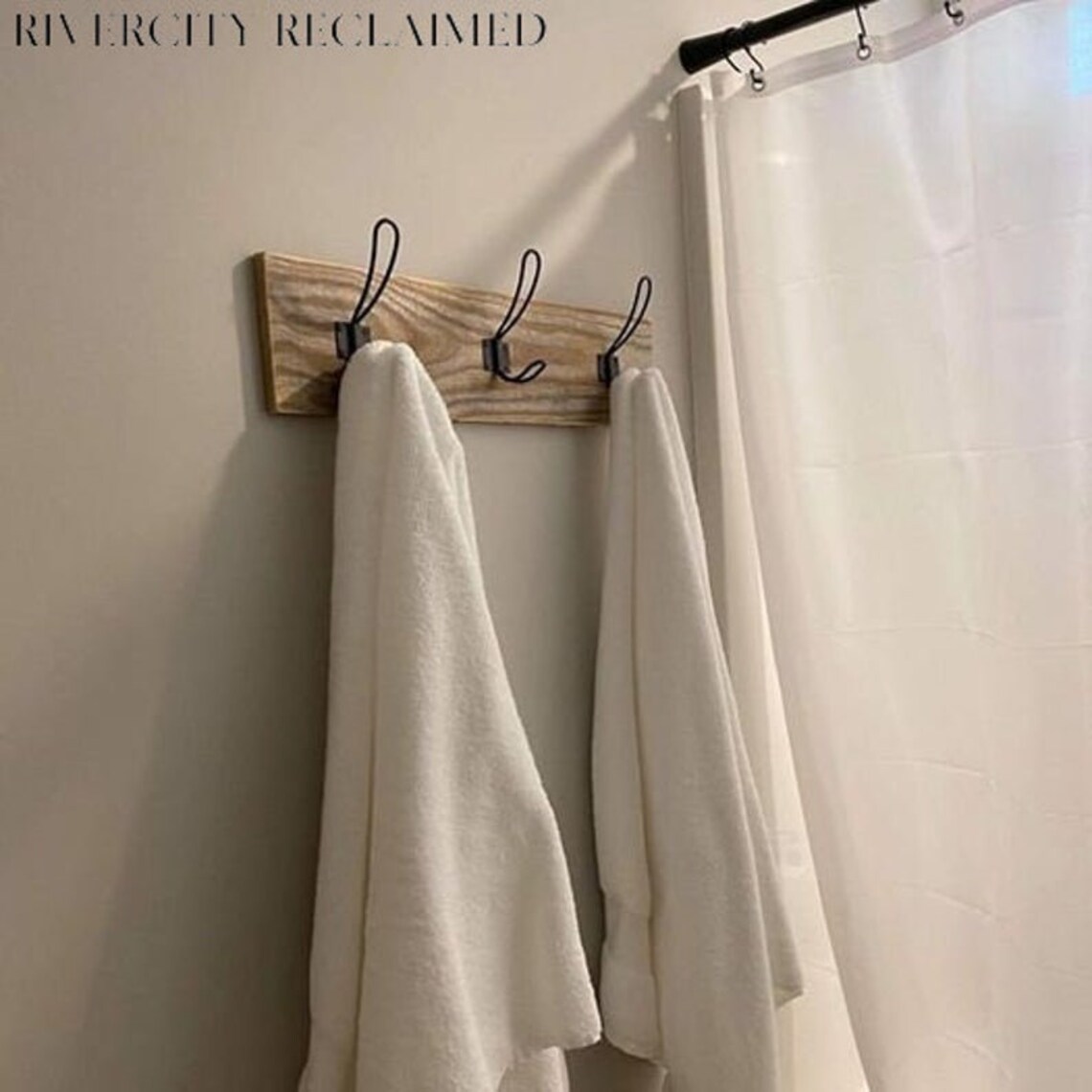 Beautiful Farmhouse Bath Towel Holder Bathroom Decor Etsy