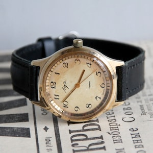 Reloj soviético vintage, Luch, reloj de pulsera mecánico para hombre