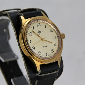 Reloj vintage Luch/Reloj de pulsera mecánico soviético para hombre