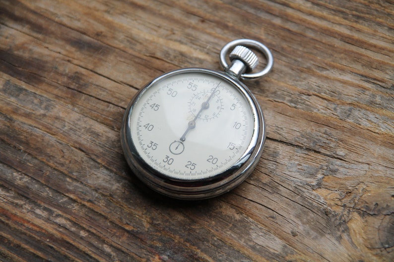 Vintage Mechanical Stopwatch, 1980s Retro Soviet Stopwatch, Trainer ...