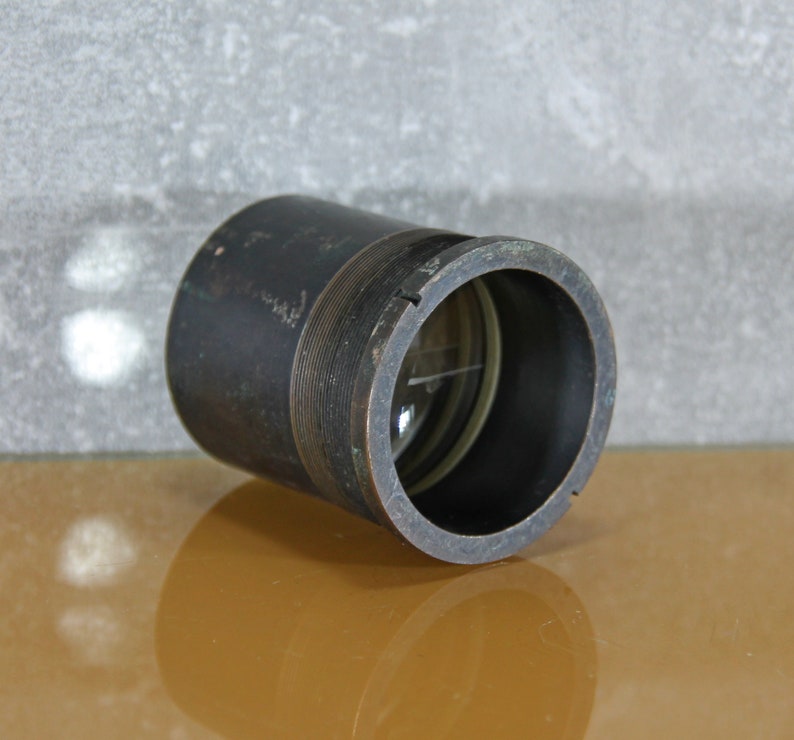 Vintage projection lens/ Soviet bronze lens/ research optics image 2
