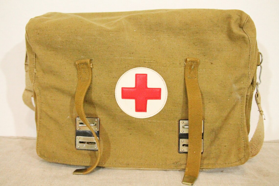 Vintage military medic bag. Backpack of a Soviet military Etsy