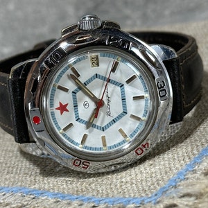 Reloj vintage, VOSTOK, Komandirskie, militar, reloj de pulsera mecánico para hombre