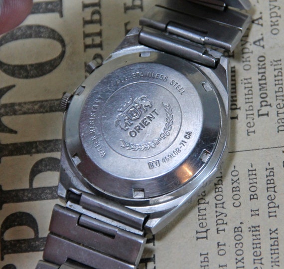 Vintage Japanese watch, Orient, mechanical men's … - image 9