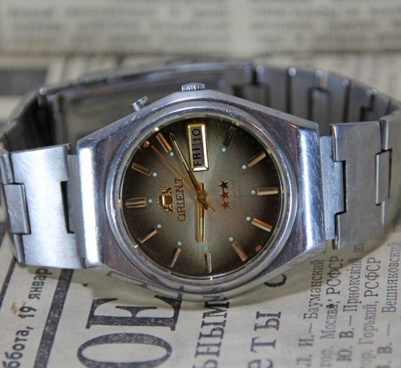 Vintage Japanese watch, Orient, mechanical men's … - image 6