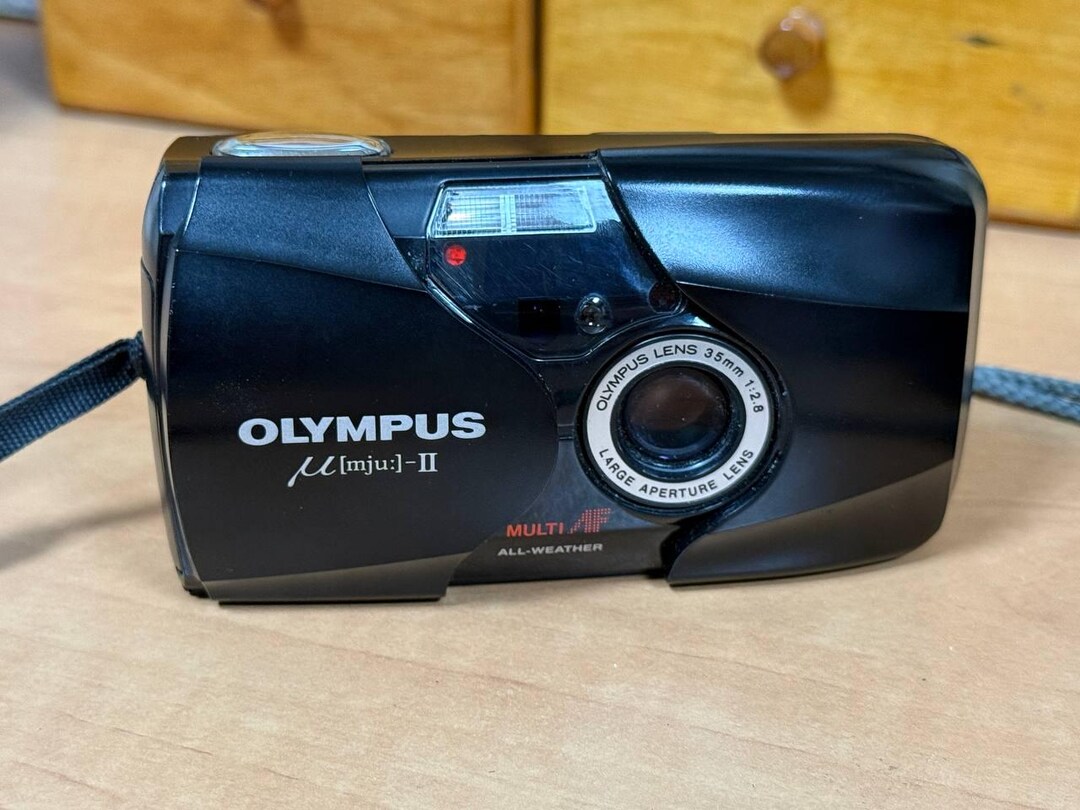 Camera Olympus Mju II/ Zoom 35 мм Mju, Black - Etsy UK