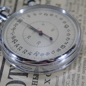 Vintage Mechanical Stopwatch, 3-button Stopwatch Slava, Soviet Sports ...