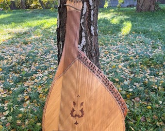 Folk Lviv Bandura 55 Steel Strings Lightweight Chromatic Musical