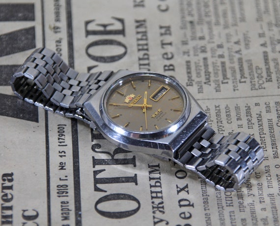 Vintage Japanese watch, Orient, mechanical men's … - image 7