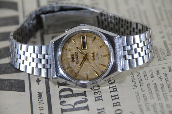 Vintage Japanese watch, Orient, mechanical men's … - image 3