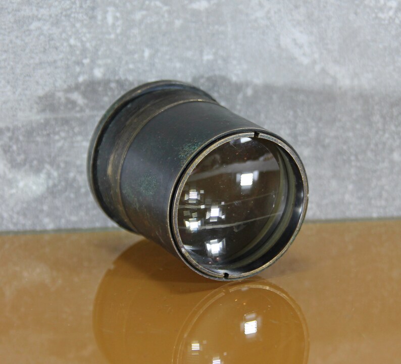 Vintage projection lens/ Soviet bronze lens/ research optics image 8