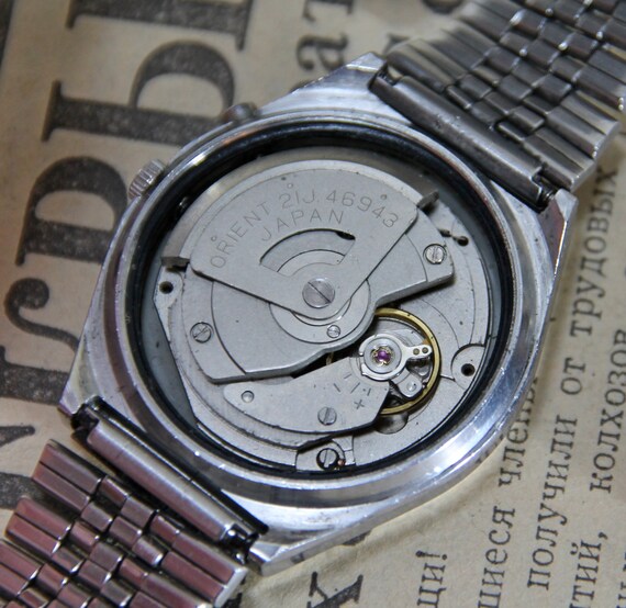 Vintage Japanese watch, Orient, mechanical men's … - image 10