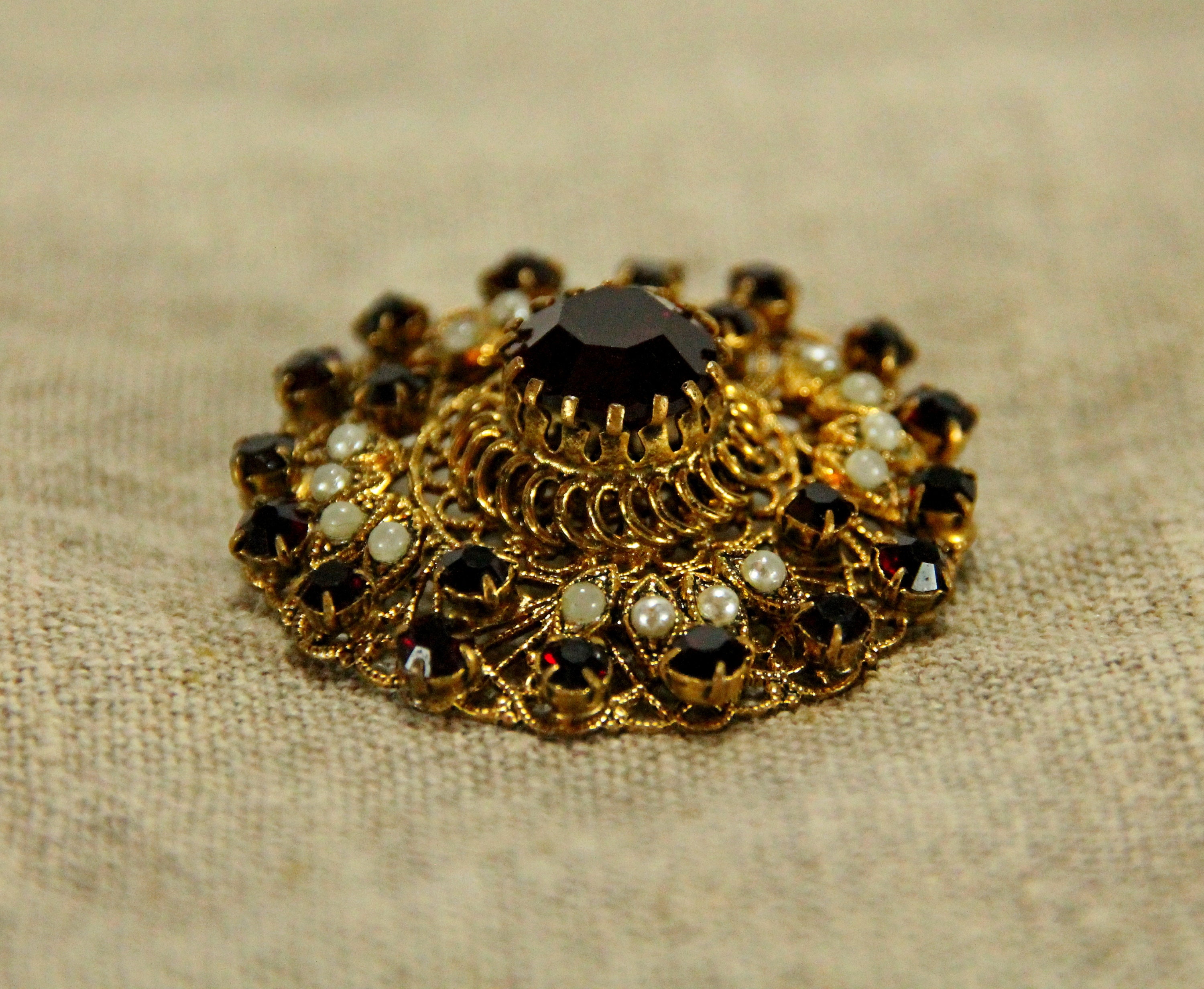 Vintage Brooch. Antique Jewelry for Her Brooches With a Red Etsy UK