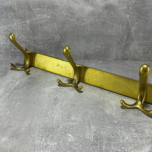 Vintage three-hook clothes rack, hallway coat hooks, wall-mounted coat rack