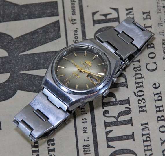 Vintage Japanese watch, Orient, mechanical men's … - image 8