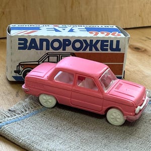 Car plastic model ZAZ / 1:43 /vintage / Made in USSR / collectible