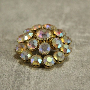 Vintage brooch, Jewelry for her, with stones,  Retro rhinestones brooch