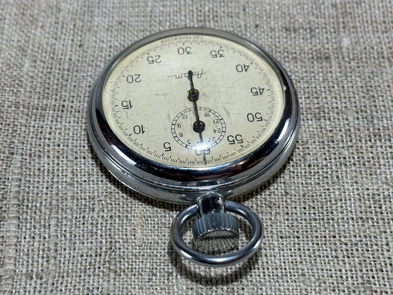 Vintage Mechanical Stopwatch, 1980s Retro Soviet Stopwatch, Trainer ...