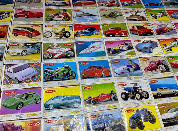 Vintage Turbo Car Bubble Gum Wrappers: 90s Collectible Series - Etsy