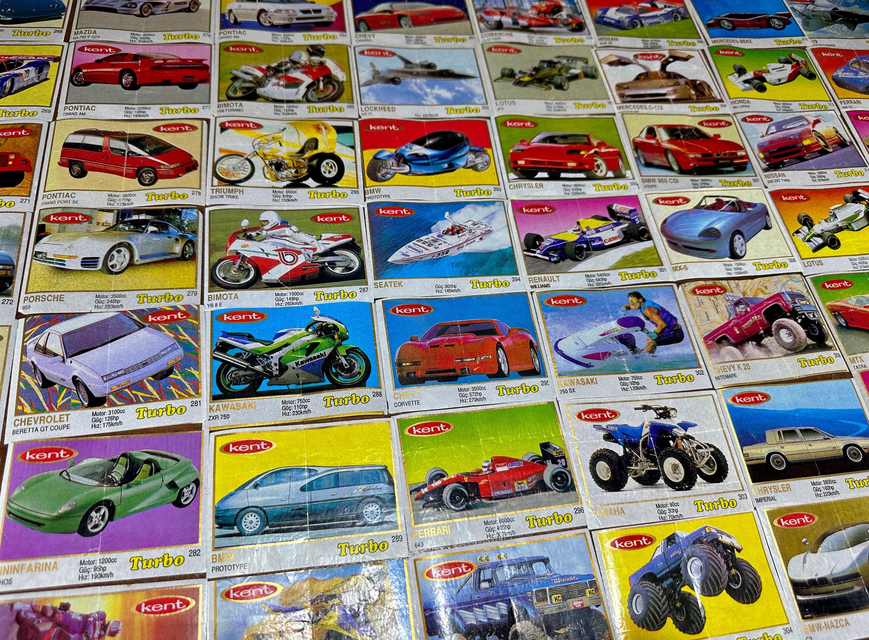 Vintage Bubble Gum Wrapper Turbo/ Retro Car/ Collectible