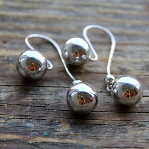 Original sterling silver earrings 925. sterleng silver earrings, stylish womens earrings in the shape of a ball