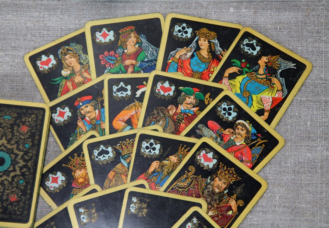 ヴィンテージ ソビエト トランプ コレクション 36 枚セット - Etsy 日本