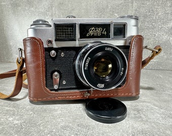 Vintage Camera FED-4 Lens INDUSTAR-61 29/55 Soviet  Movie Camera Retro Photography