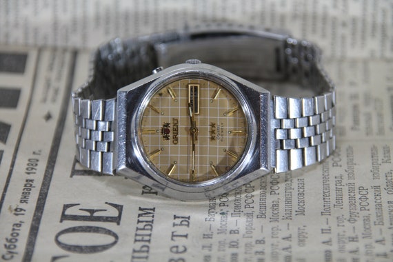 Vintage Japanese watch, Orient, mechanical men's … - image 2