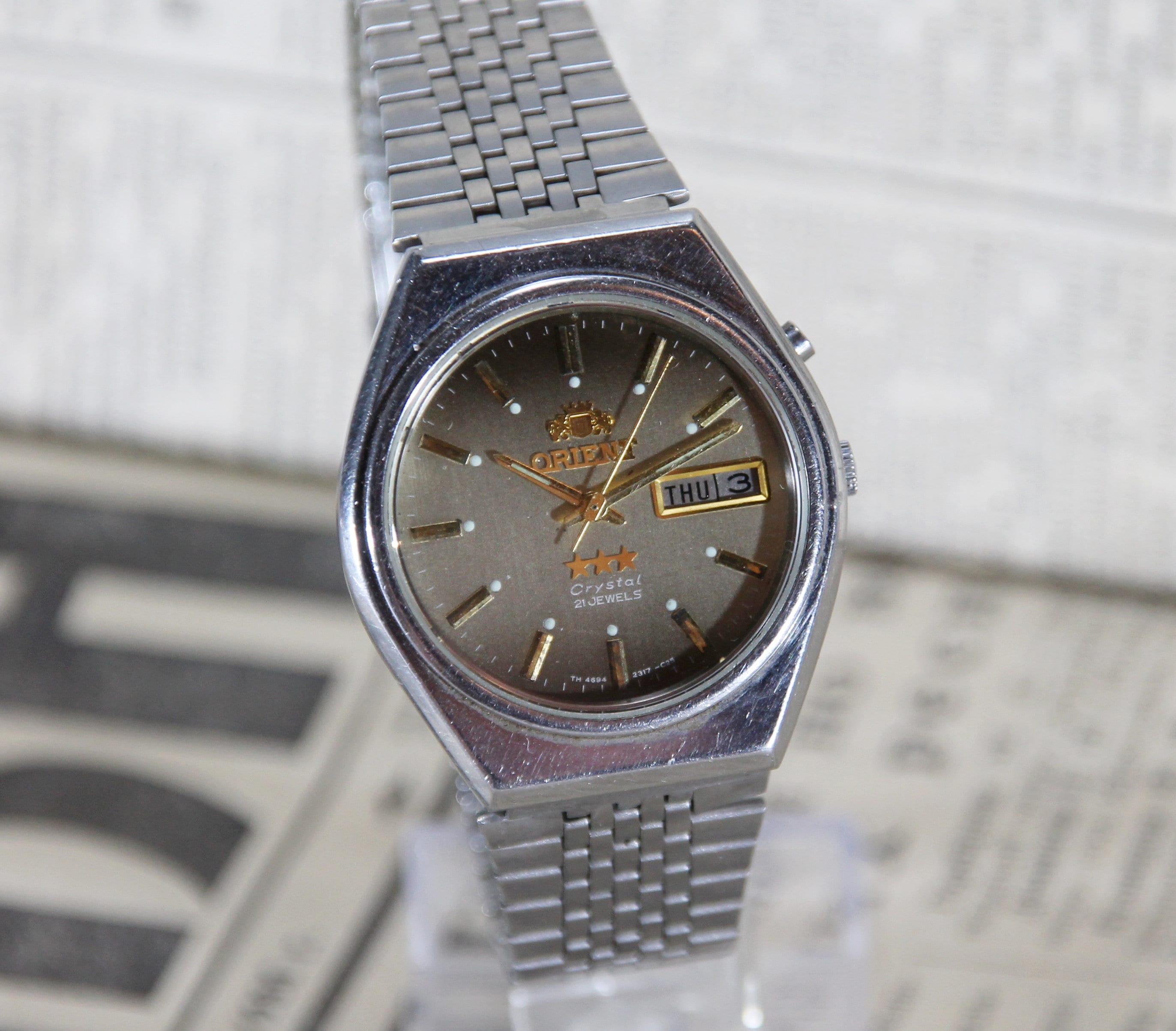 Orient Watch/vintage Japanese Mechanical Men's Wrist - Etsy
