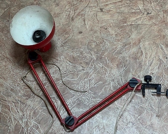 Vintage Teleskop Lampe aus Eisen, Lampen 80er Jahre UDSSR