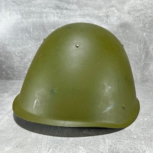 Vintage iron military helmet, made USSR.