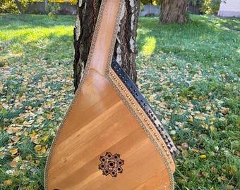 Folk Lviv Bandura 55 Steel Strings Lightweight Chromatic Musical