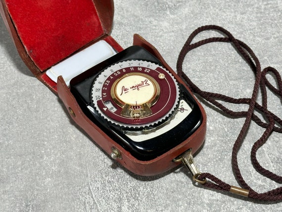 Posemètre Vintage Leningrad 2 – USSR – Cuir – Pour Appareil Photo – Fonctionnel