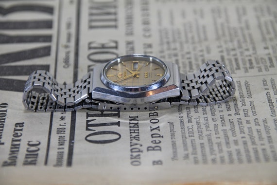 Vintage Japanese watch, Orient, mechanical men's … - image 6