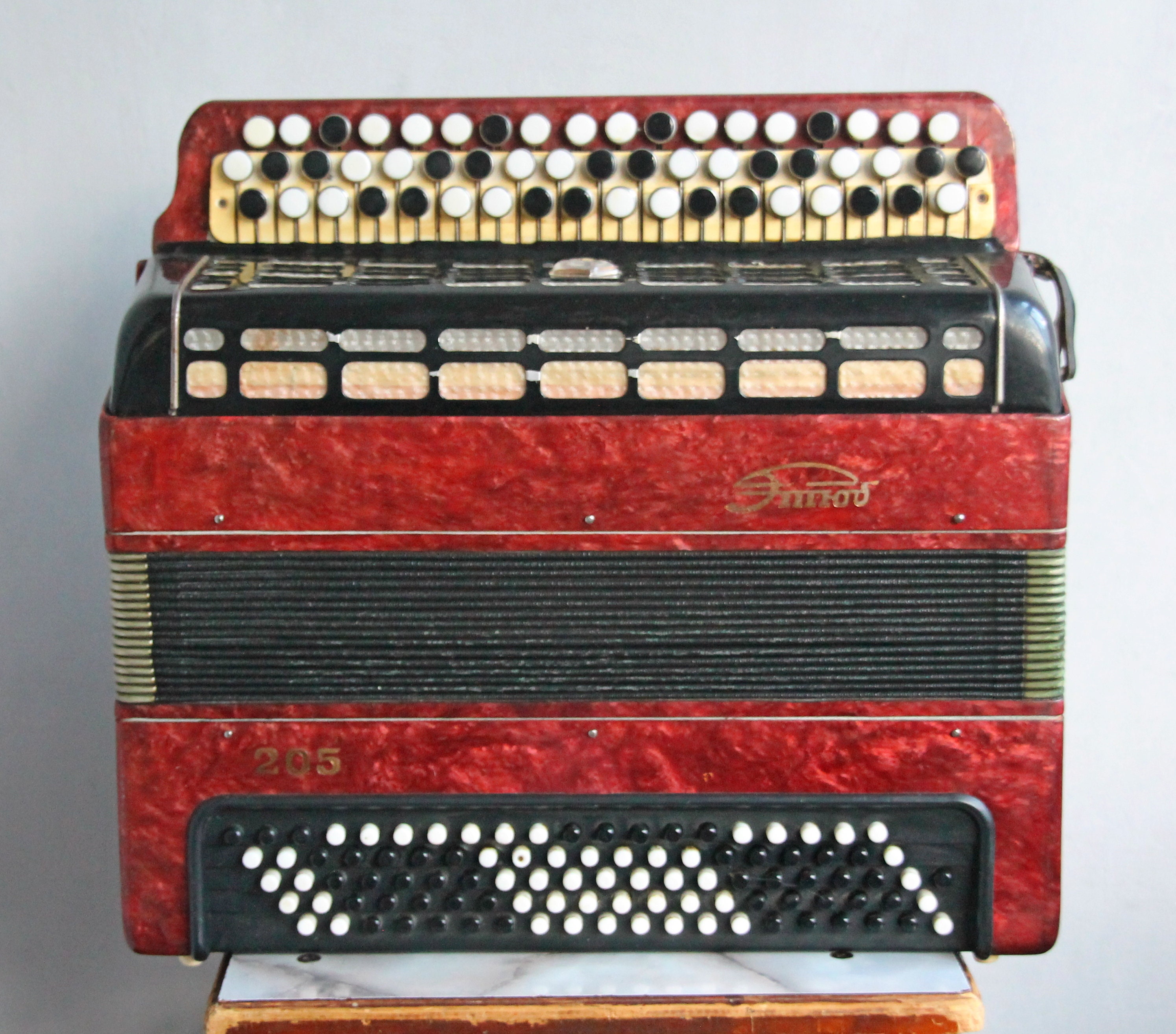 アンティークボタンアコーディオン耐久性のある高品質Etude 205