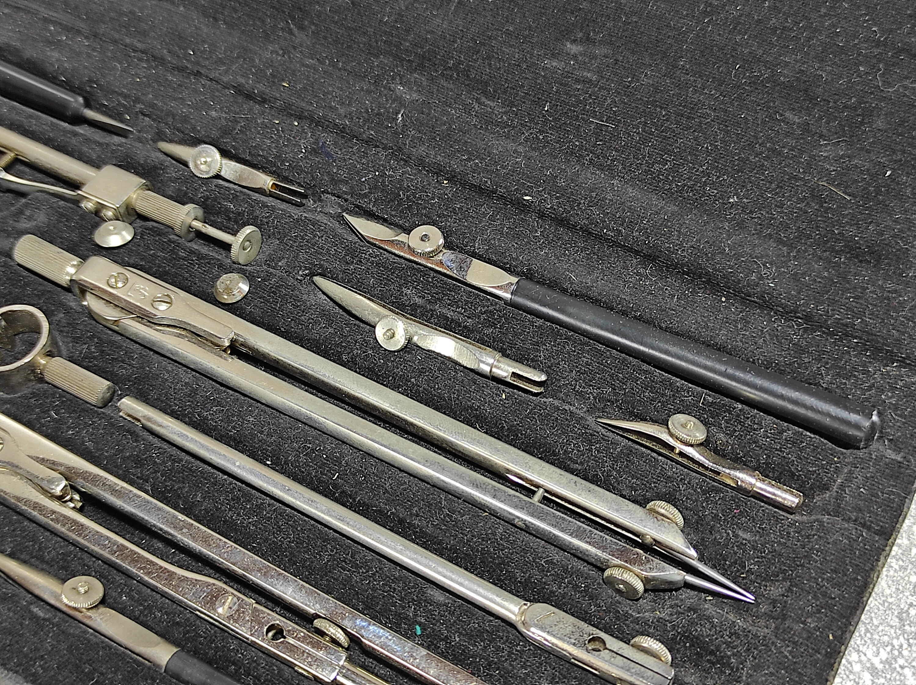 Vintage Soviet Architect Drawing Set: Stainless Steel Tools, 1970s USSR ...